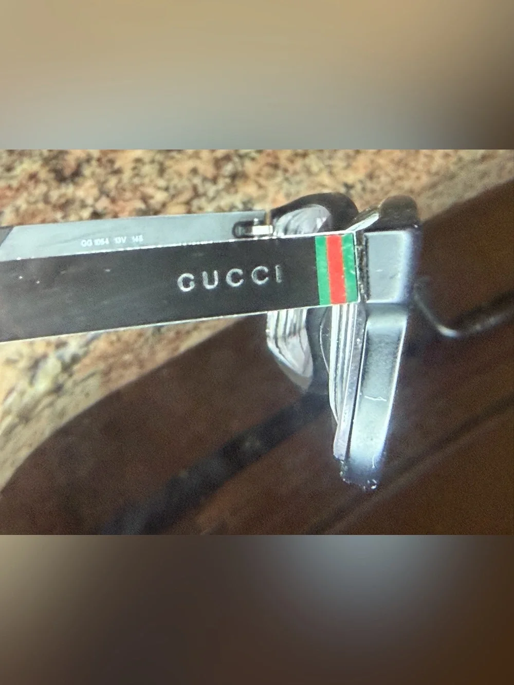 Gucci Black Rectangular Prescription Glasses